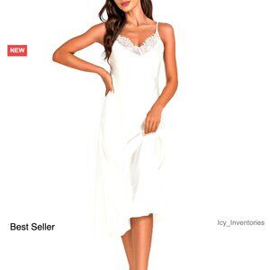 Satin Slip Dress Elegant Minimal Chic Evening Party Wear Adjustable Straps